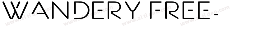 Wandery Free字体转换